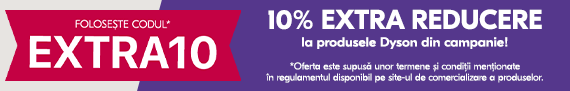 10% extra reducere purificatoare Dyson