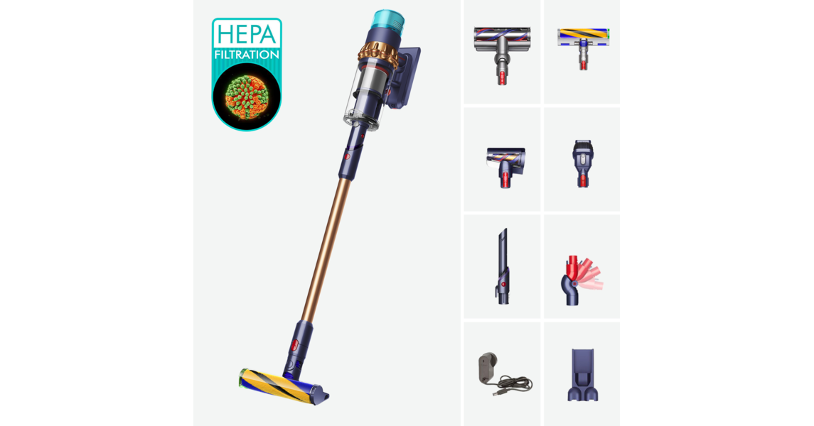 Aspirator vertical fără fir Dyson Gen5 Detect Absolute (Albastru