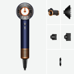  Uscător de păr Dyson Supersonic Nural™ HD16, Straight & Wavy, Albastru de Prusia/Cupru