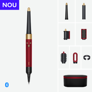 airwrap red velvet cu accesorii si sigla de nou