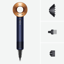 Uscător de păr Dyson HD07 Supersonic, Curly+Coily, Albastru de Prusia/Cupru