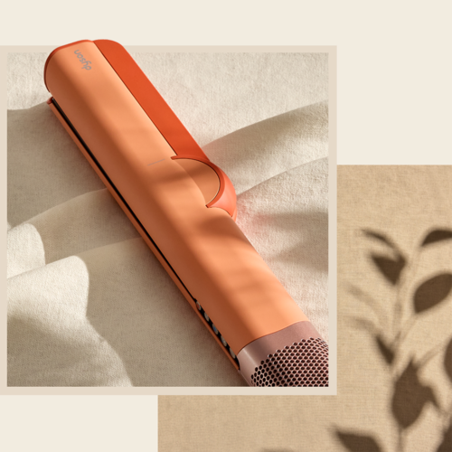 dyson airstrait ceramic apricot lifestyle