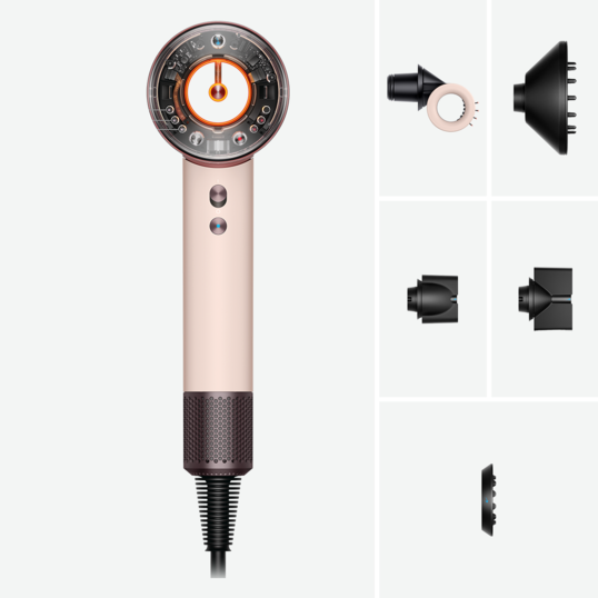 Uscătorul de păr Dyson Supersonic Nural™ HD16, Straight & Wavy, Ceramic Pink/Rose Gold
