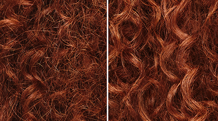 Rezultate pe păr creț